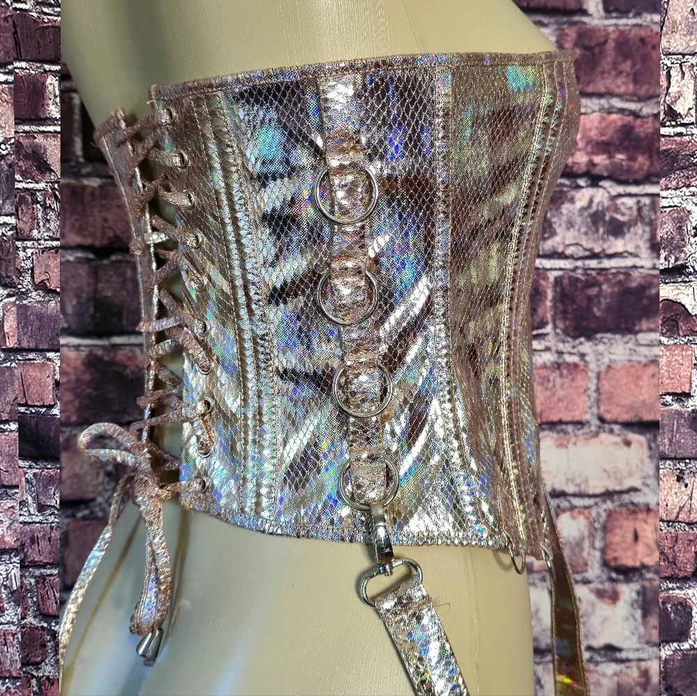 Envision Me In Gold Holographic Corset - Picture 8 of 11